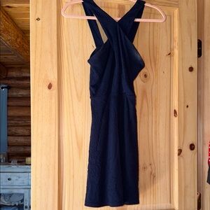 Maurices Midnight Blue CrissCross Strapped Dress